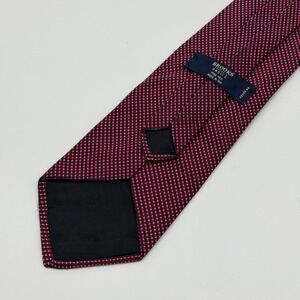 Brooks Basics Silk Tie Mens Red Woven Made In USA Classic 3.75"x59.50"